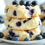Blueberry Fluffy Cottage Cheese Cloud Bread: The Ultimate Summer Snack 9 Blueberry fluffy cottage cheese cloud bread on wooden board