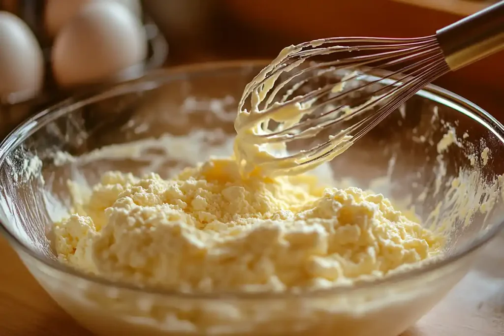 Blueberry Fluffy Cottage Cheese Cloud Bread: The Ultimate Summer Snack 11 Folding egg whites into cottage cheese batter